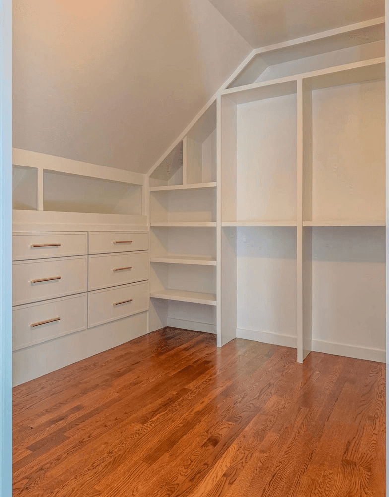 Built-in shelving and storage